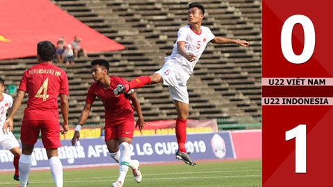 U22 Việt Nam 0-1 U22 Indonesia