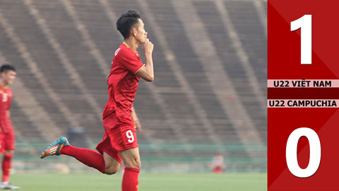 U22 Việt Nam 1-0 U22 Campuchia