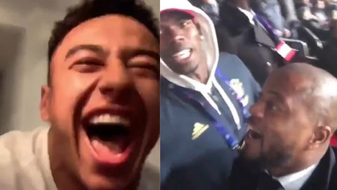 Chấn thương, Lingard, Pogba và Evra vẫn phát cuồng vì chiến thắng của đội nhà