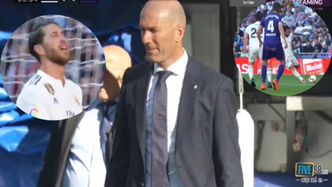 Zidane tiếc ngẩn ngơ trước hai pha bỏ lỡ của Marcelo và Ramos