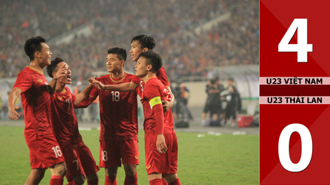 U23 Việt Nam 4-0 U23 Thái Lan