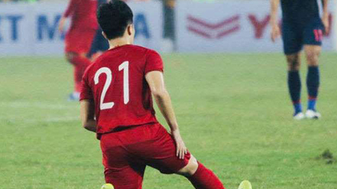 Đình Trọng nén đau để thi đấu hay thế nào trong trận gặp U23 Thái Lan