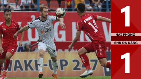 Hải Phòng 1-1 SHB Đà Nẵng