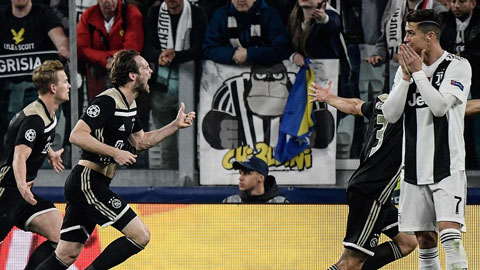 Juventus 1-2 Ajax (chung cuộc 2-3): Ronaldo ghi bàn, Juve vẫn bị loại cay đắng