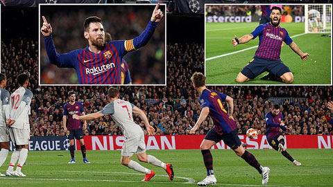 Barca 3-0 Liverpool: Messi lập cú đúp, Barca đặt 1 chân vào chung kết