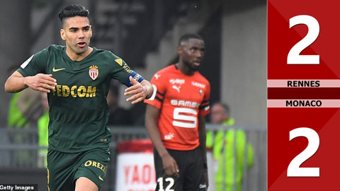 Rennes 2-2 Monaco