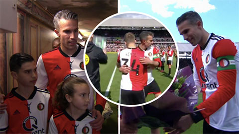 Feyenoord tri ân xúc động trong ngày Van Persie giải nghệ