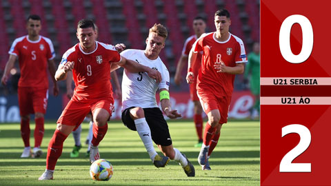 U21 Serbia 0-2 U21 Áo