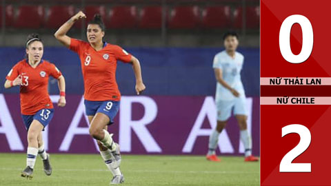 Nữ Thái Lan 0-2 Nữ Chile