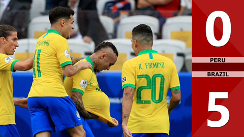 Peru 0-5 Brazil