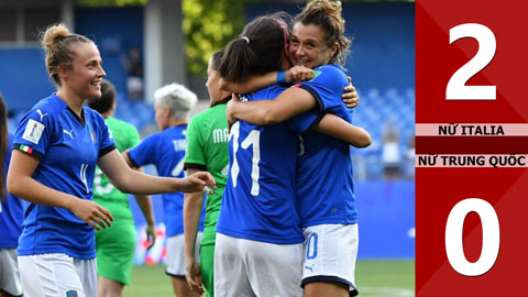 Nữ Italia 2-0 Nữ Trung Quốc