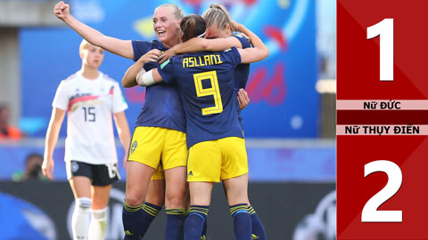 Nữ Đức 1-2 Nữ Thụy Điển