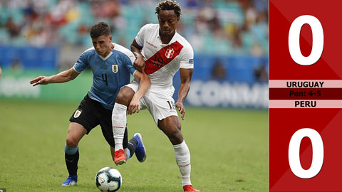 Uruguay 0-0 Peru (pen: 4-5)