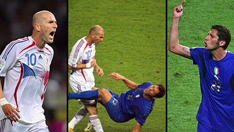 Ngày này 13 năm trước, Zidane thiết đầu công với Materazzi 