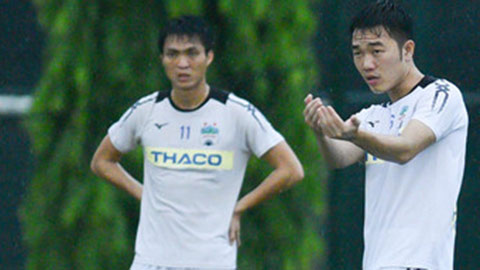 Xuân Trường và Tuấn Anh được xếp cạnh nhau nhằm nghênh chiến Hà Nội FC