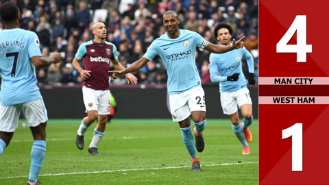 Man City 4-1  West Ham