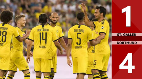 St.Gallen 1-4 Borussia Dortmund