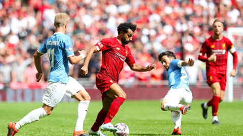 Salah rê bóng biến 3 cầu thủ Man City thành gã hề