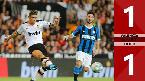 Valencia 1-1 Inter (pen: 6-7)