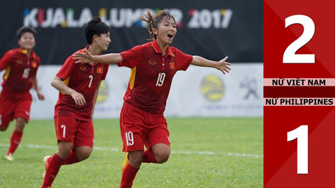 Nữ Việt Nam 2-1 Nữ Philippines