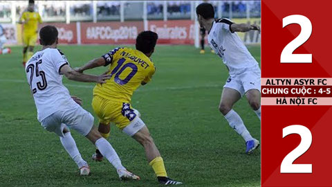 Altyn Asyr 2-2 Hà Nội FC (Chung cuộc 4-5)