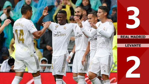 Real Madrid 3-2 Levante