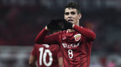 Oscar lập siêu phẩm sút phạt tại Trung Quốc