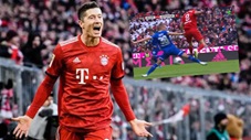 Lewandowski bật nhảy đánh gót kiến tạo điệu đà