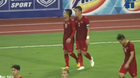 Quế Ngọc Hải kiến tạo cho Quang Hải ghi bàn (Việt Nam 1-0 Malaysia)