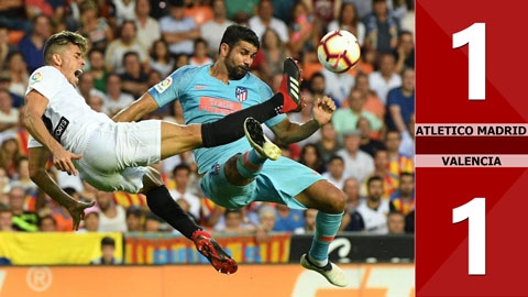 Atletico Madrid 1-1 Valencia