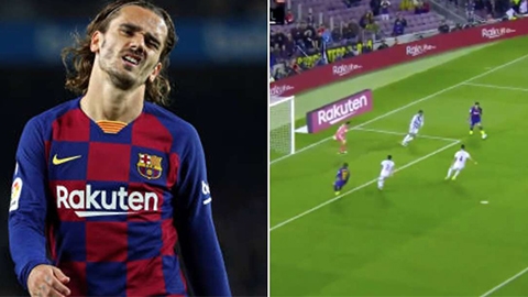 Griezmann bị Messi và Suarez phớt lờ, không chuyền bóng cho