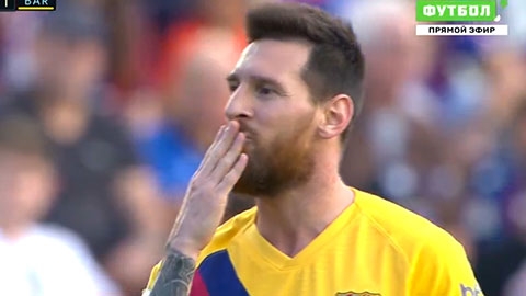 Messi thực hiện thành công quả 11m (trực tiếp: Levante 0-1 Barcelona)