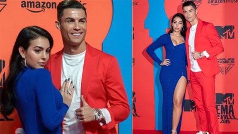 Bạn gái mặc 'hở trên hở dưới' cùng Ronaldo đến dự sự kiện âm nhạc