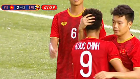 Đức Chinh ghi bàn thắng thứ 3 (U22 Việt Nam 3-0 U22 Brunei)
