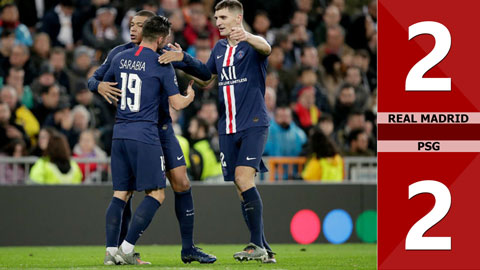 Real  Madrid 2-2 PSG: Trọng tài bẻ còi gây sốc