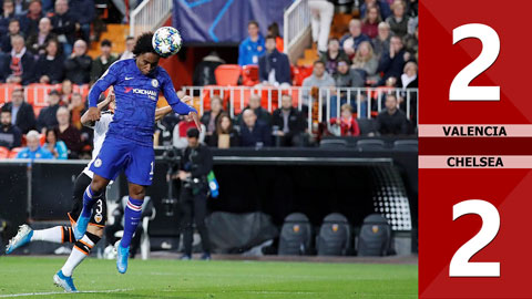 Valencia 2-2 Chelsea: Trọng tài bẻ còi, The Blues thoát thua