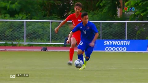 Suphanat  nhân đôi cách biệt cho U22 Thái Lan (U22 Thái Lan 2-0 U22 Singapore)