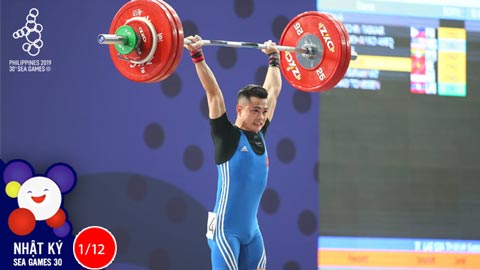 Nhật ký SEA Games 1/12: Giành HCV cử tạ, Lại Gia Thành lập kỷ lục tại SEA Games 