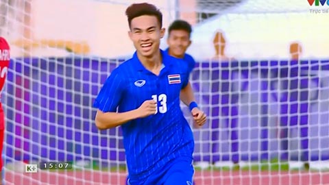 Jaroesak đệm bóng cận thành, đưa U22 Thái Lan dẫn điểm (U22 Thái Lan 1-0 U22 Singapore)