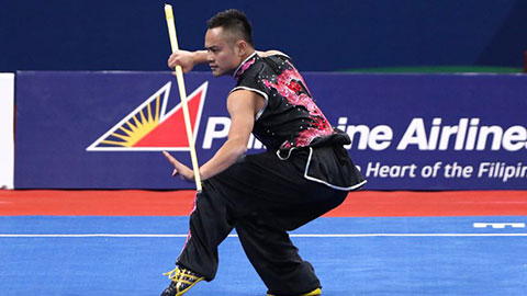 Phạm Quốc Khánh giành HCĐ môn wushu