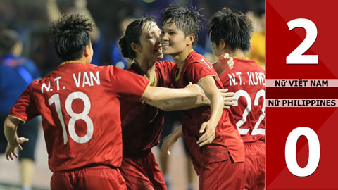 Nữ Việt Nam 2-0 Nữ Philippines