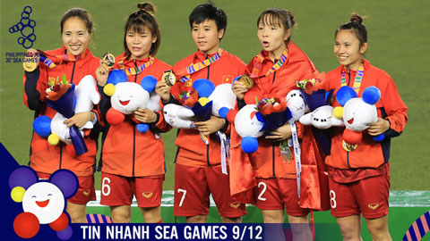 Tin nhanh SEA Games 9/12: ĐT Nữ Việt Nam sẽ nỗ lực để đi World Cup