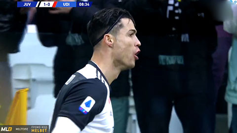 Ronaldo ra chân cực nhanh mở tỷ số (trực tiếp: Juventus 1-0 Undinese)