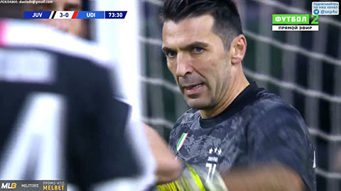 Thủ môn Buffon cản phá liên tiếp 2 cú sút sấm sét (trực tiếp: Juventus 3-0 Undinese)