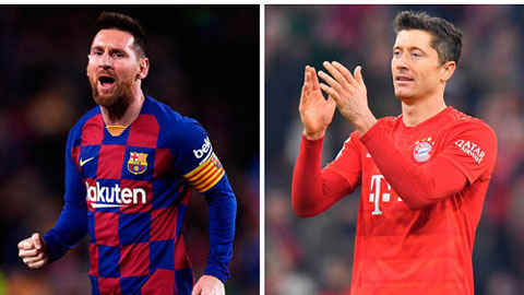 Top 10 chân sút hàng đầu châu Âu năm 2019: Messi kém xa Lewandowski