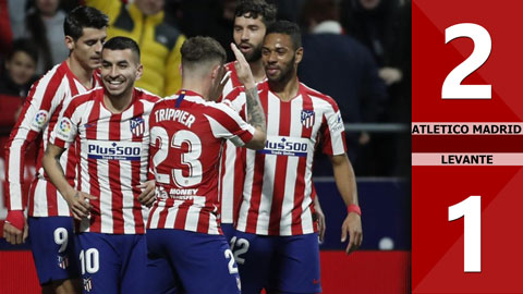 Atletico Madrid 2-1 Levante 