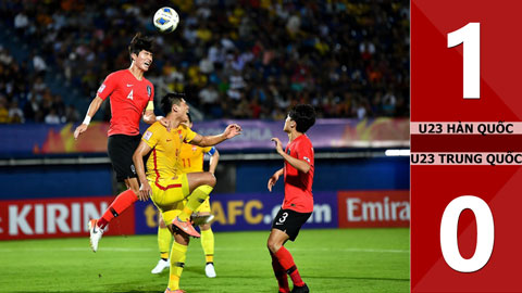 U23 Hàn Quốc 1-0 U23 Trung Quốc