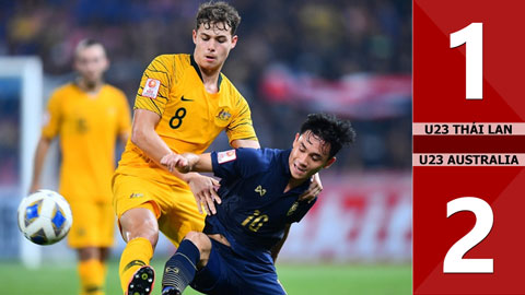 U23 Thái Lan 1-2 U23 Australia