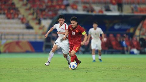  Cú sút xa của Quang Hải trước U23 Triều Tiên (U23 Việt Nam 1-1 U23 Triều Tiên)