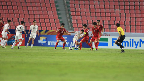Tiến Linh chạm đầu suýt ghi bàn cho U23 Việt Nam (U23 Việt Nam 1-1 U23 Triều Tiên)